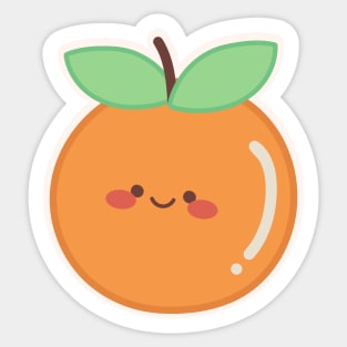 Kawaii Cute Orange Sticker